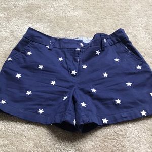 British Khaki Star Embroidered Shorts Size 2